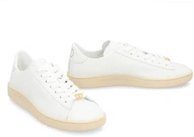Valentino Garavani Premium Leather High-top Sneaker For Men In White