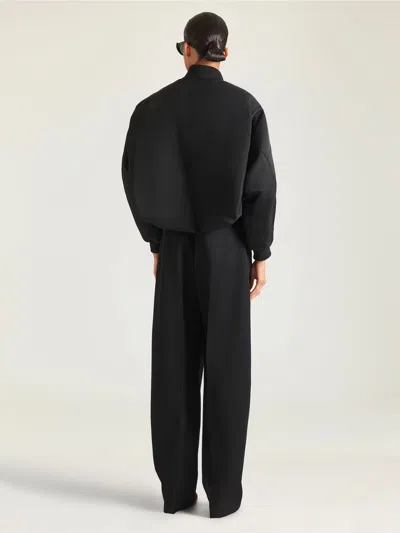 Givenchy Womens Black Cropped Shell-padded Bomber Jacket In Black