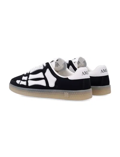 Amiri Pacific Bones Black Low Top Sneakers With Logo Patch On The Tongue And Logo Lettering On The Heel In In Black