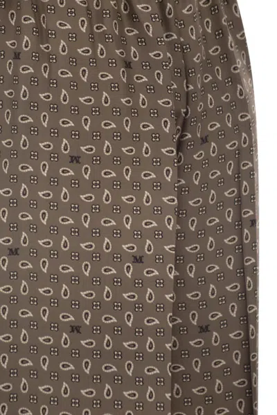 Max Mara Elasticated Patterned Trousers