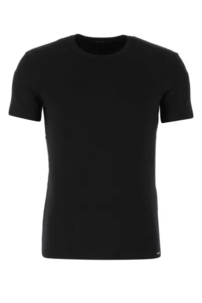 Tom Ford Item O-neck Short-sleeved T-shirt In Black
