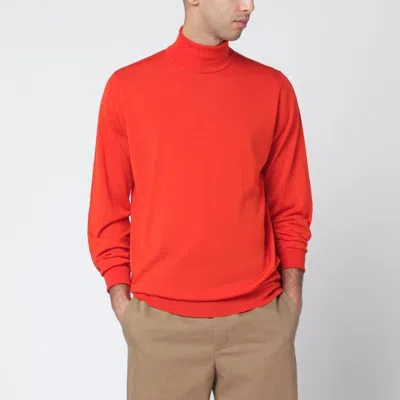 John Smedley Wool Turtleneck Sweater Long Sleeves