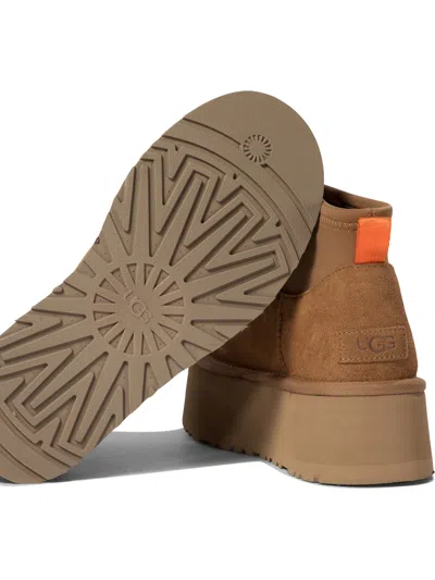 Ugg Platform Suede Ankle Boots In Multi