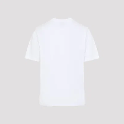 Casablanca Casa Way Orchid Organic Cotton T Shirt In White