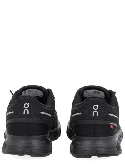 On Breathable Mesh Sneakers With Distinctive Segmented Sole In Black