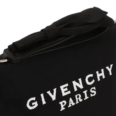 Givenchy Logo Pouch Handbag In Black