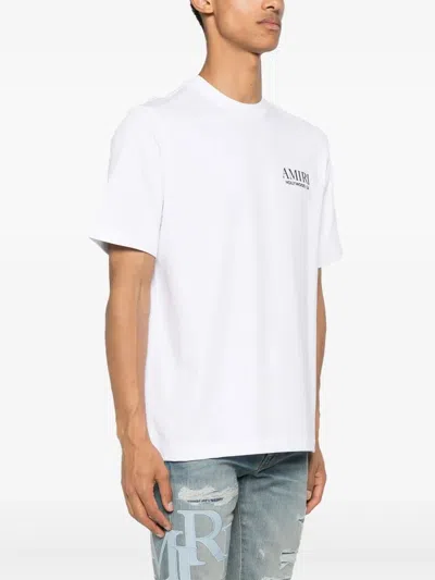Amiri Cotton Stacked Bones T-shirt In White