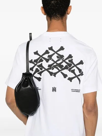 Amiri Cotton Stacked Bones T-shirt In White