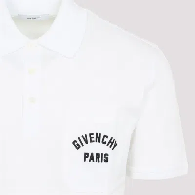 Givenchy Polo Shirt With Short Sleeves And Chest Pocket In White