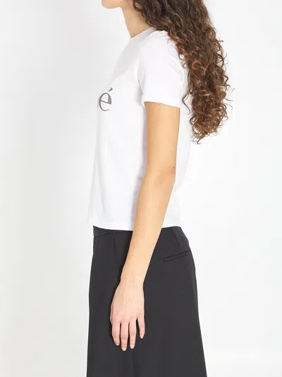 Chloé Baby Fit T-shirt In Cotton Jersey With Passion Fruit Print In White