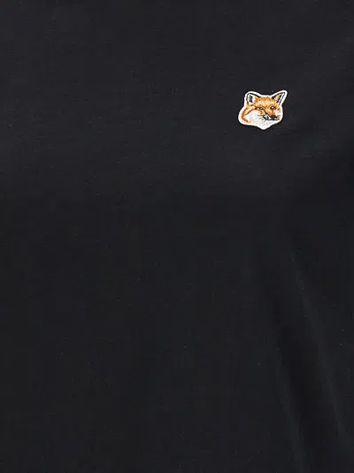 Maison Kitsuné Maison Kitsune 'fox Head' T-shirt In Black