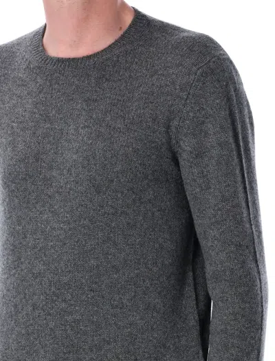 Prada Men Grey Wool Sweater In Gray