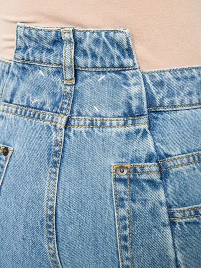 Maison Margiela Women Sky Blue Cut-out Detail Denim Jeans, 28 Luxury Jeans For Women Darveys