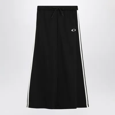Balenciaga Cotton Blend Mini Skirt With Side Zip Pockets In Black