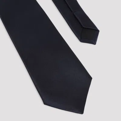 Saint Laurent Midnight Blue Satin Tie