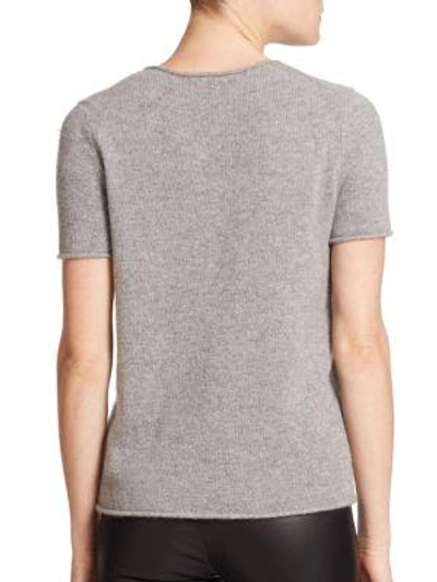 Shop Theory Tolleree Cashmere Tee In Grey