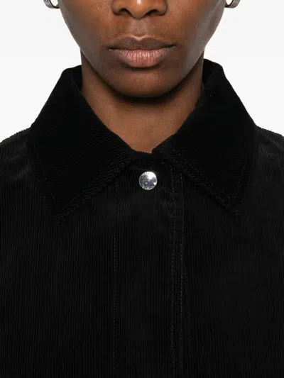 Totême Toteme Organic Cotton Corduroy Overshirt Jacket In Black