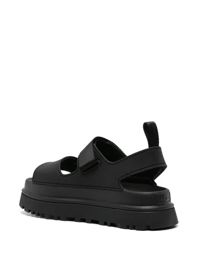 Ugg Black Platform Sandals In Black