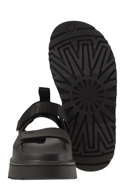 Ugg Black Platform Sandals In Black