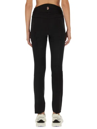 Moncler Stretch Polyester Blend Pant In Black