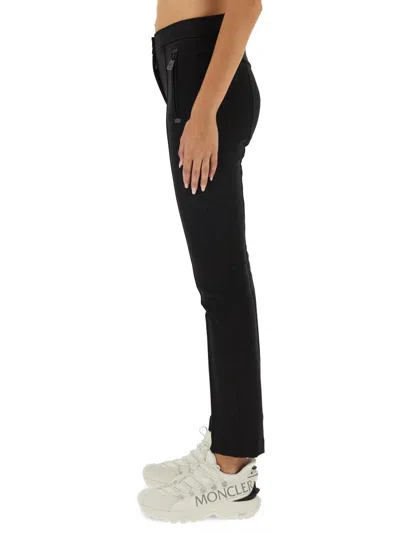 Moncler Stretch Polyester Blend Pant In Black