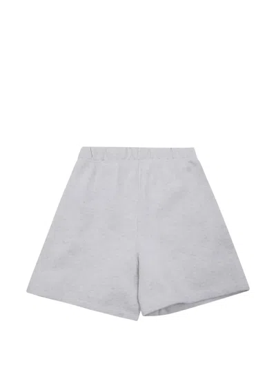 Essentials Logo-print Drawstring Shorts In Blue
