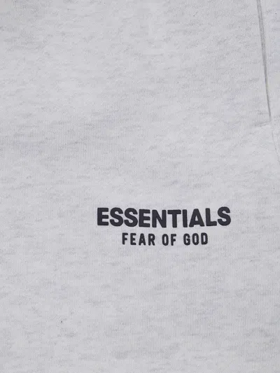 Essentials Logo-print Drawstring Shorts In Blue