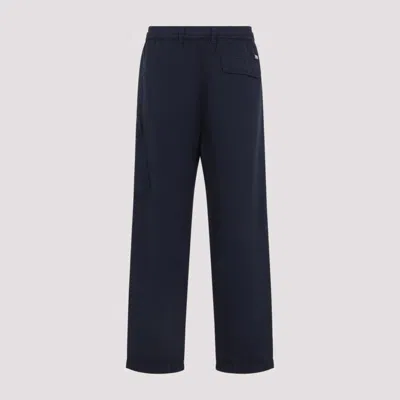 C.p. Company C.p.company Blue Cotton Cargo Pants In Black