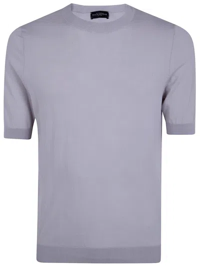 Ballantyne Short Sleeve Pullover In Purple