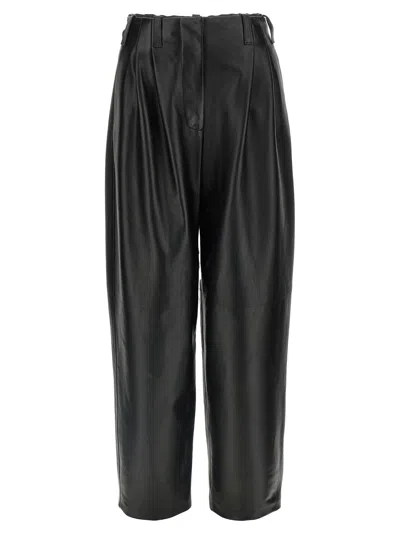 Givenchy Stylish Leather Trousers Featuring Practical Elements In Black