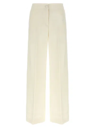 Brioni Herringbone Palinuro Pants In White