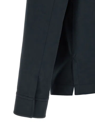 Tom Ford Overshirt With Front Concealed-buttons In Blue