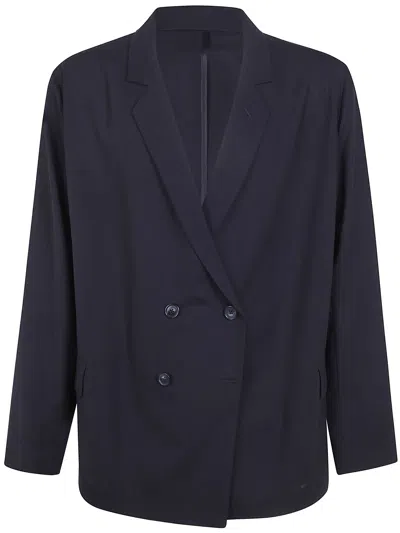Pt01 Double Breasted Jacket In Blue