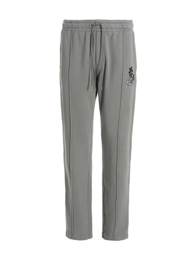 Stampd Grey Logo Print Joggers In Gray