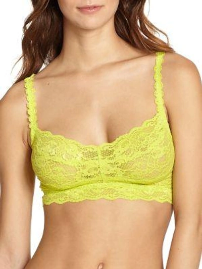 Shop Cosabella Never Say Never Sweetie Soft Bra In Neon Green
