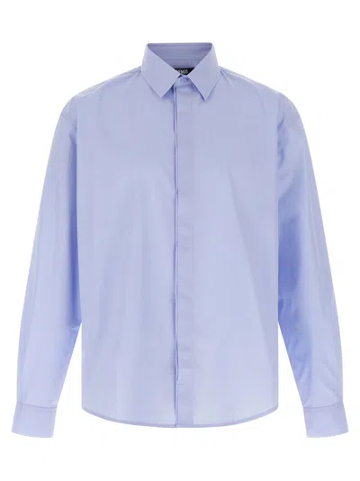 Jacquemus Classic-collar Shirt In Blue