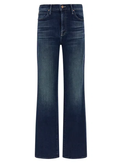 Mother Womens After Midnight The Reifler Straight-leg Denim Jeans In Blue