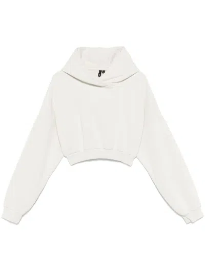 Entire Studios Cropped Heavy Hood In Gray