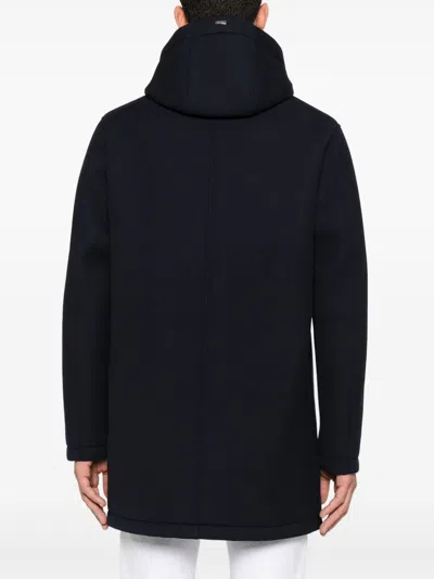 Herno Long 3-layer Scuba Parka In Blue