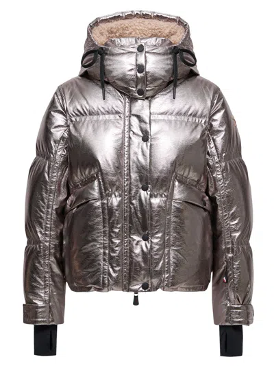 Moncler Calaque Down Jacket In Metallic