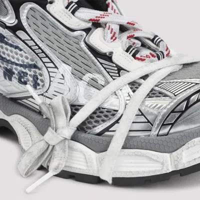 Balenciaga 3xl Split Logo Nylon And Mesh Sneakers In Multi