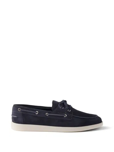 Prada Elegant Moccasins For Men - Ss26 Collection In Black