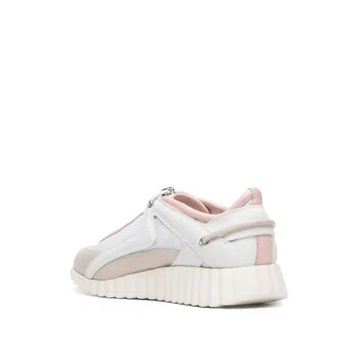Ferragamo Pixie Panelled Low-top Sneakers In Pink