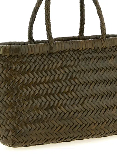 Dragon Diffusion Flat Gora Mini Tote Woven Rectangular