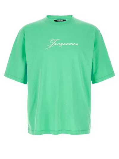 Jacquemus Signature Logo Short Sleeve Crew Neck T-shirt