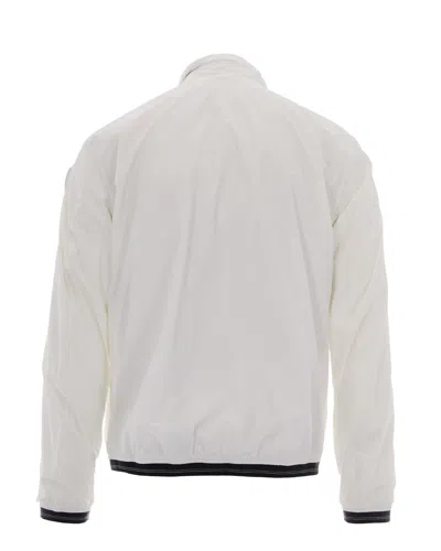 Blauer Dimock Logo-patch Zip-up Jacket In White