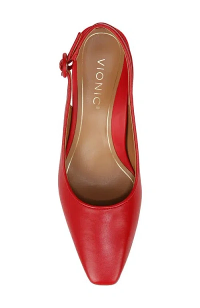Vionic Perris Slingback Pump In Red