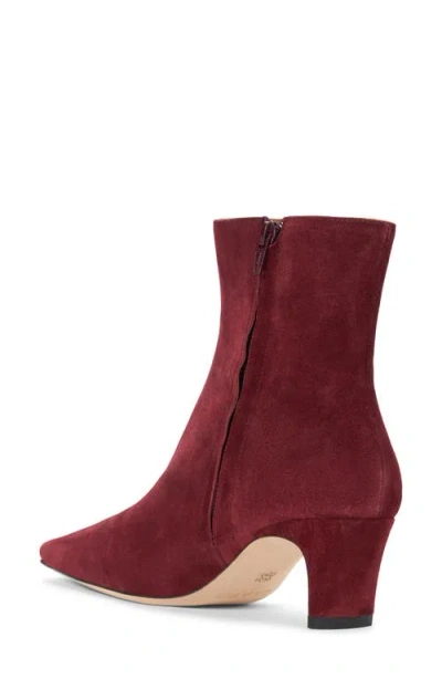 Staud Wally Ankle Boot In Burgundy