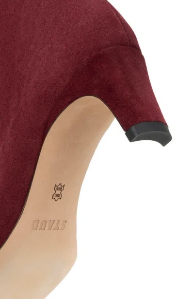 Staud Wally Ankle Boot In Burgundy