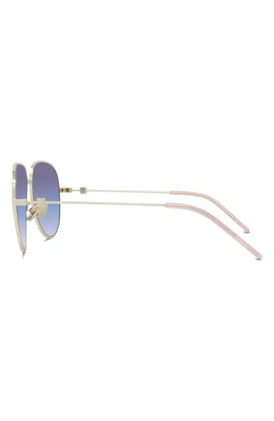 Givenchy Gv Speed Gradient Pilot Sunglasses In Metallic